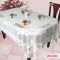 Toalha de mesa de renda tricotada warp